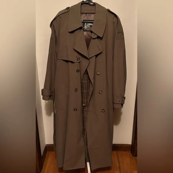 Heritage trench coat with detachable liner london fog hot sale